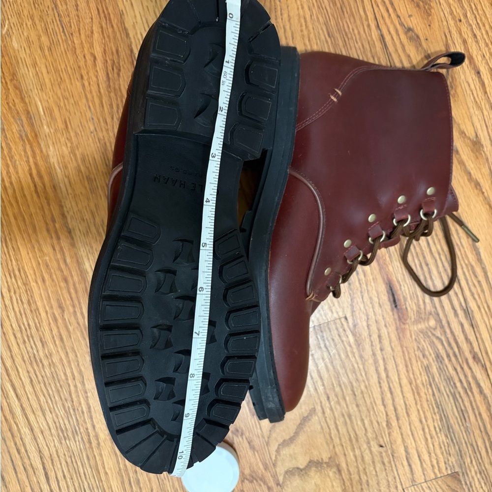 Cole Haan Briana Grand Lace-Up Leather Hiker Boots Ch Woodbury size 10. - Picture 7 of 8